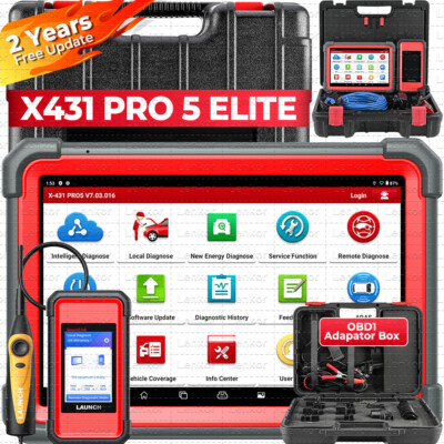 LAUNCH X431 PRO 5 PAD V+ Car Diagnostic Scanner Tool Programming Key Coding