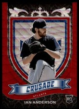 2021 Panini Chronicles Crusade Ruby Wave Ian Anderson 041/199 Atlanta Braves #22