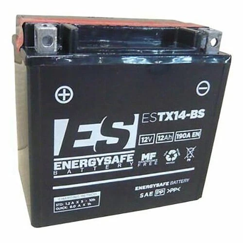 Energysafe ES TX14-BS (equivalente YTX14-BS) Batteria moto scooter 12v 12Ah 190A - Immagine 2 di 3