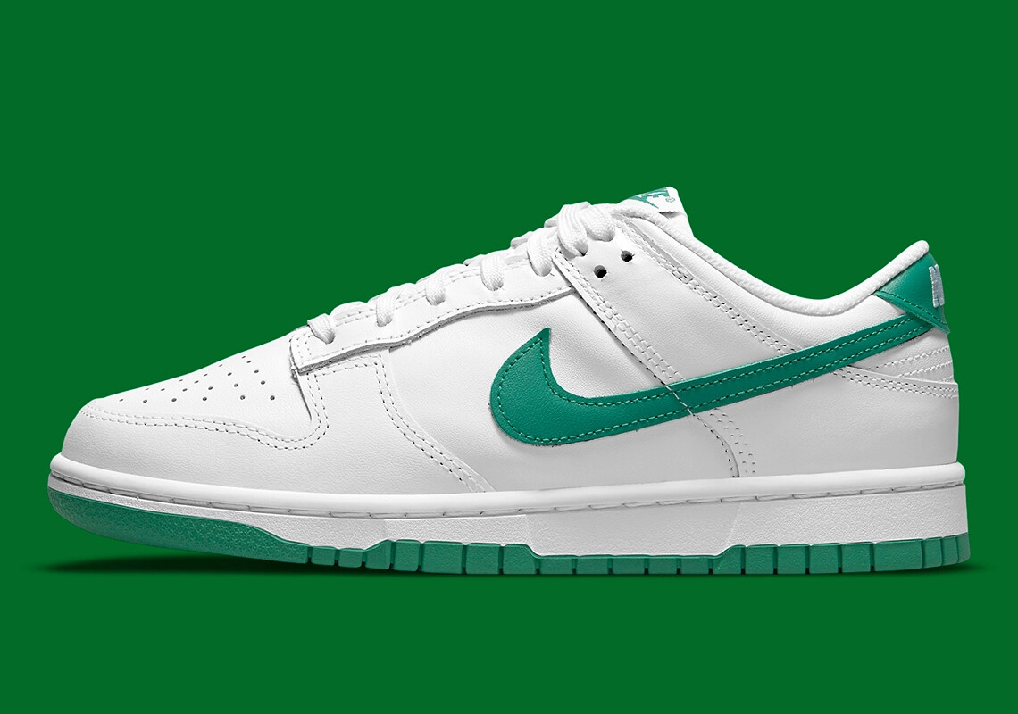Nike Womens Dunk Low White Green Noise DD1503-112 Размер 11,5 Новый