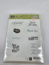 Stampin Up Best Of Greetings Rubber Stamp Set 133485