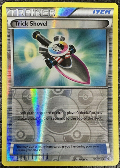 Pokemon - Trick Shovel - 98/106 - Reverse Holo - XY Flashfire  - NM/M