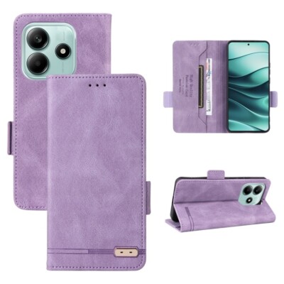 For Redmi Note 14 5G Magnetic Clasp Leather Phone Case cover