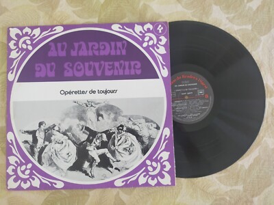 LP Vinyle 33T ''Au jardin du souvenir'' Opérettes de toujours BE