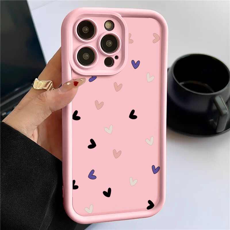 WOWACASE Love Heart 3D Cute Shockproof Thick Soft Silicone Case For Women Girls Compatible With IPhone Case (Khaki,iPhone 12 Pro - View #4