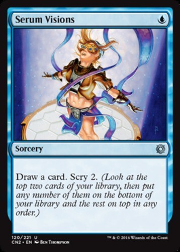 MTG - Serum Visions - Conspiracy: Take the Crown - NM, English Magic FLAT RATE S - Picture 1 of 1