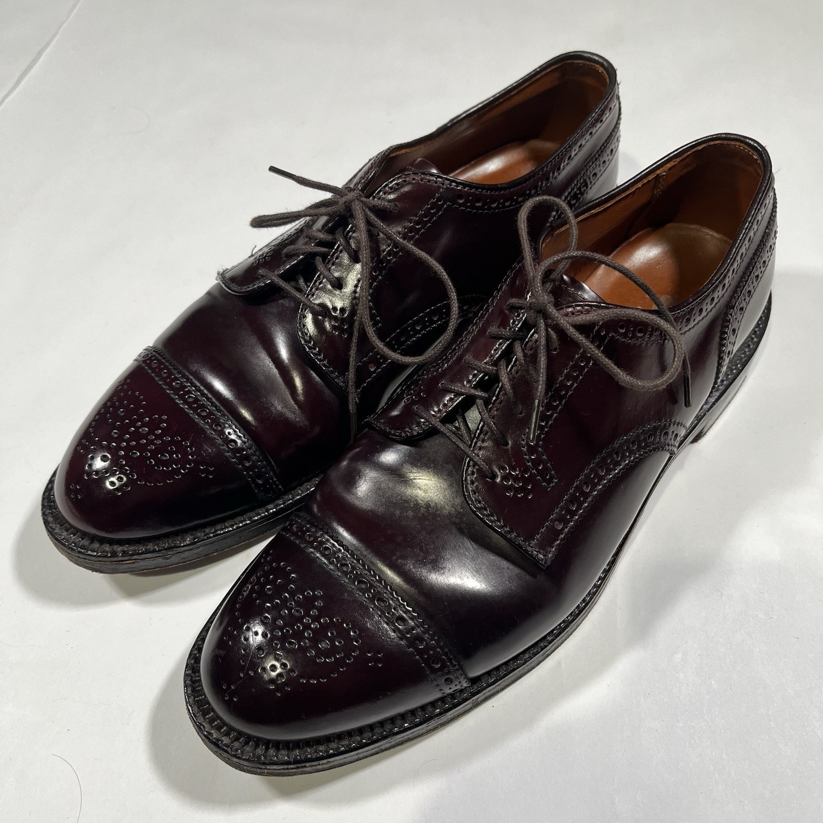 Alden 2145 Color 8 Shell Cordovan Medallion Tip Blucher