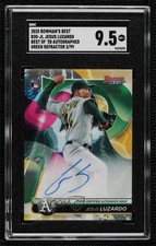 2020 Bowman's Best of Green Refractor 2/99 Jesus Luzardo SGC 9.5 Mint+ Auto v1x