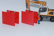 2 Pieces Verbaubox Red 1:50 Box Construction Trench Construction NEW