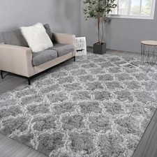 Large Plush Shaggy Area Rug – Soft, Non-Slip Carpet for Living Room & Bedroom