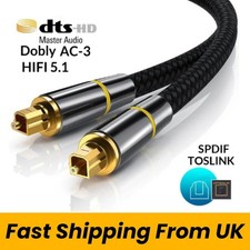 Fiber Optic Audio Cable Toslink Cable Digital Optical Audio SPDIF soundbars Cord