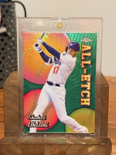 Topps 2024 Chrome All-Etch Shohei Ohtani Green Refractor /99 CAE-1