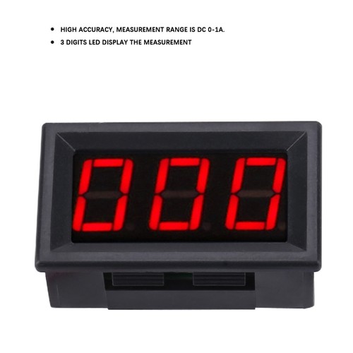 3 Digits LED Digital Ammeter  Meter Current Meter Panel Micro Adjustment - Picture 4 of 15