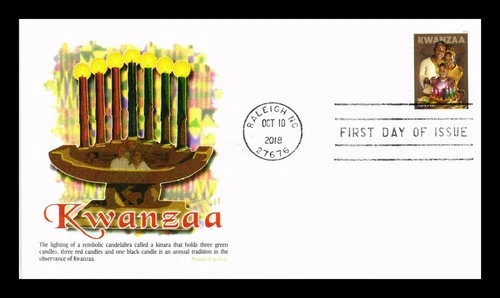 US COVER KWANZAA HOLIDAY CELEBRATIONS FIRST DAY ISSUE PANDA CACHET