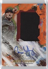 2020 Topps Inception Orange 15/25 Alex Young #IAJP-AY Jumbo Patch Auto 17wc