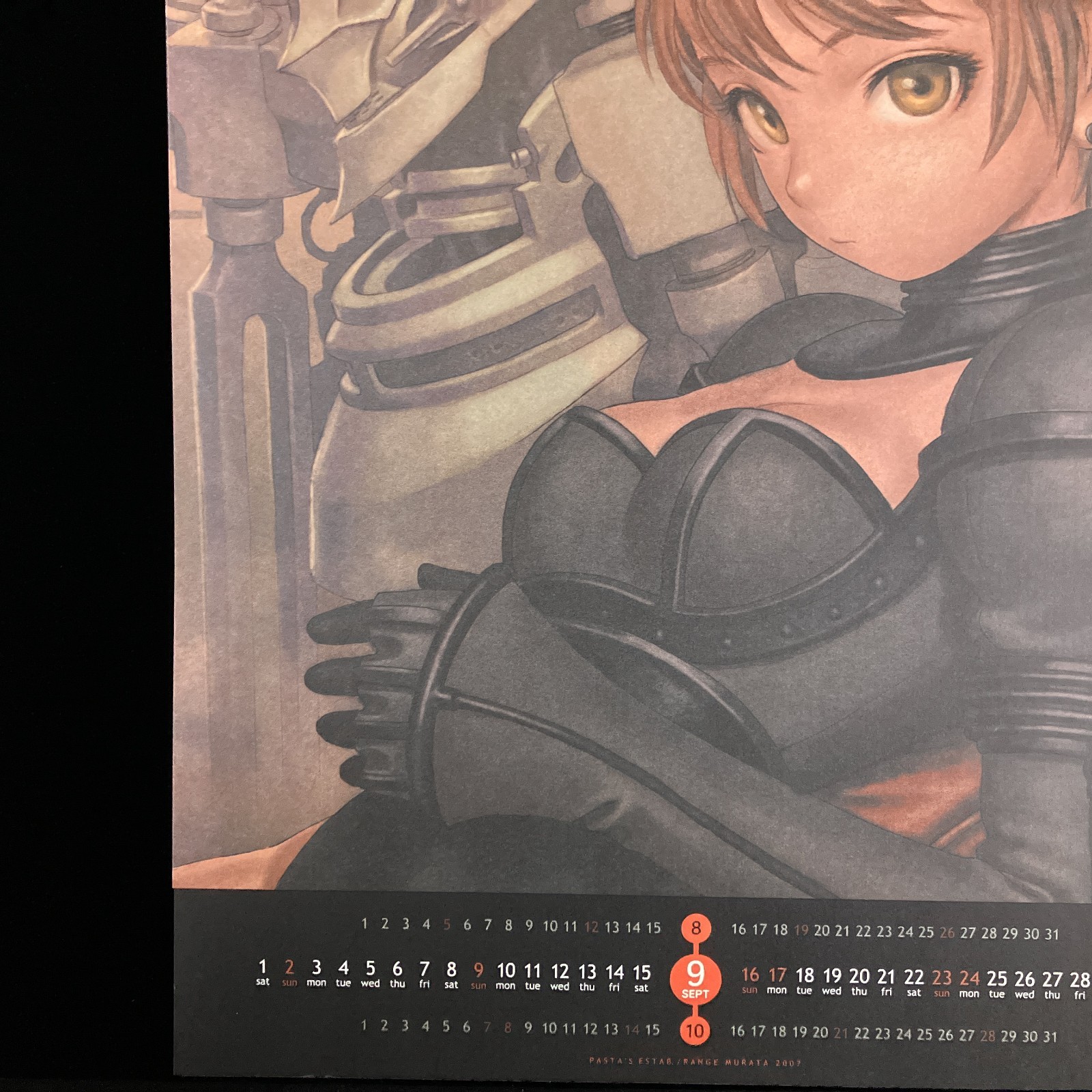 2007 Pasta's Estab Murata Range PSE Double Sided Calendar Poster Comiket Japan