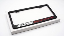 Liberty Walk License Plate Frame Black-metal Street Racing Wheels Rims Japan