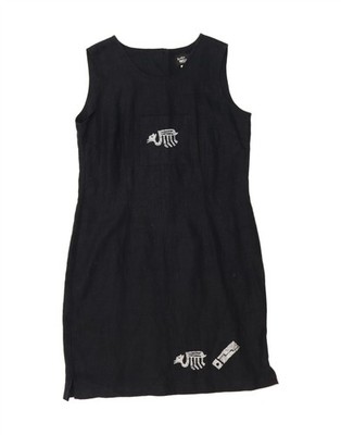 Positive Inpact Damen ärmelloses Etuikleid UK 12 Medium marineblau CY06