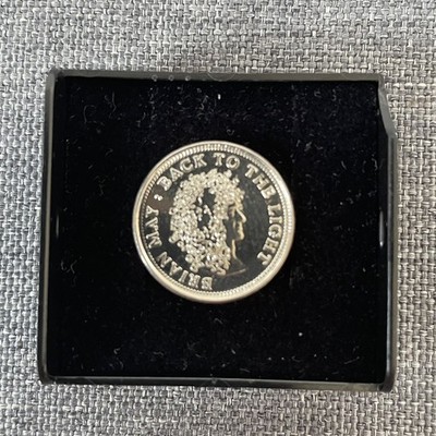 Brian May (Queen) Official 1993 Back To The Light Sixpence Pick Coin + Box Rare