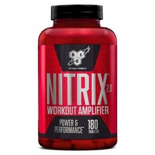 BSN Nitrix 2.0 Nitric Oxide Booster Pre Workout Pump Supplement