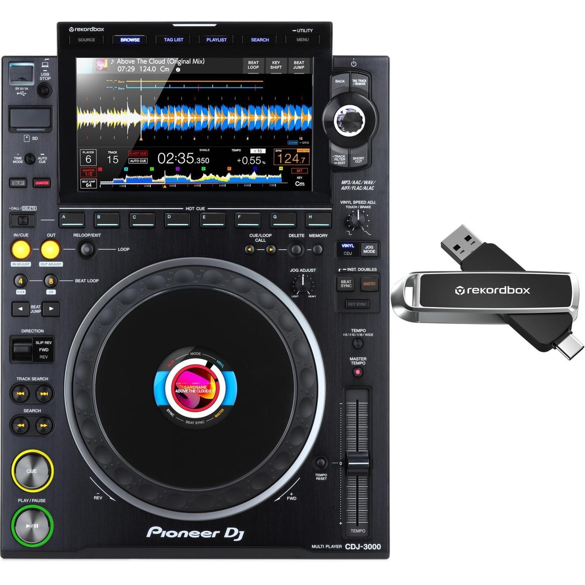 Pioneer DJ (パイオニア) CDJ-3000 メディアプレーヤー Pioneer DJ CDJ-3000 Professional DJ Media Player with Flash