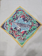 Vintage Lot 1939 Golden Gate Exposition San Francisco Worlds Fair Scarf & Penny