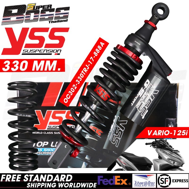 YSS Shock Absorber G-SPORT Black Series For HONDA CLICK-125i 2012