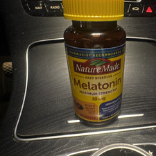 Nature Made Melatonin 10 mg Maximum Strength Fast Dissolve 100 Tablets USP