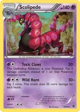 Scolipede - 40/98 - Pokemon Emerging Powers Black & White Cracked Holo Rare NM