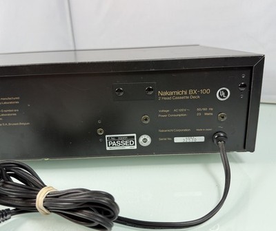 Nakamichi BX-100 2 Head Cassette Tape Deck Player Recorder, Dolby