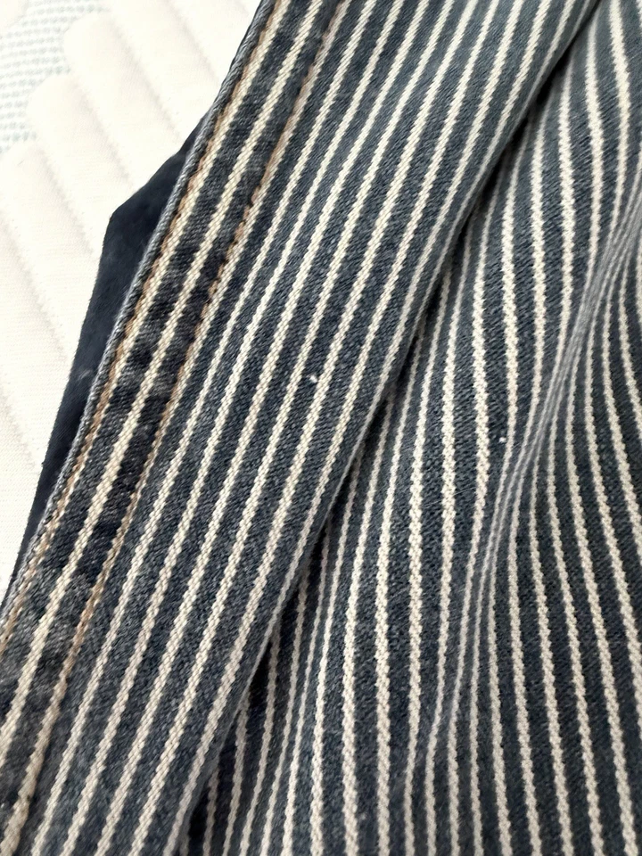 Baby and Child Restoration Hardware Hickory Stripe Duvet Twin Cotton Vintage - Image 4 of 4