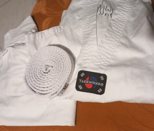 Teakwondo Anzug 150 cm weiss komplett Kinder Sport Kampfsport