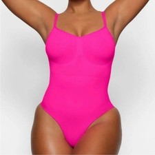 SKIMS Seamless Sculpting Bodysuit Hot Pink Size S/M
