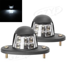 Pair Universal Led Truck License Plate Lights Door Rear Tag Lamp White Lights Us Pair Universal Led Truck License Plate Lights Door Rear Tag Lamp White Lights Us