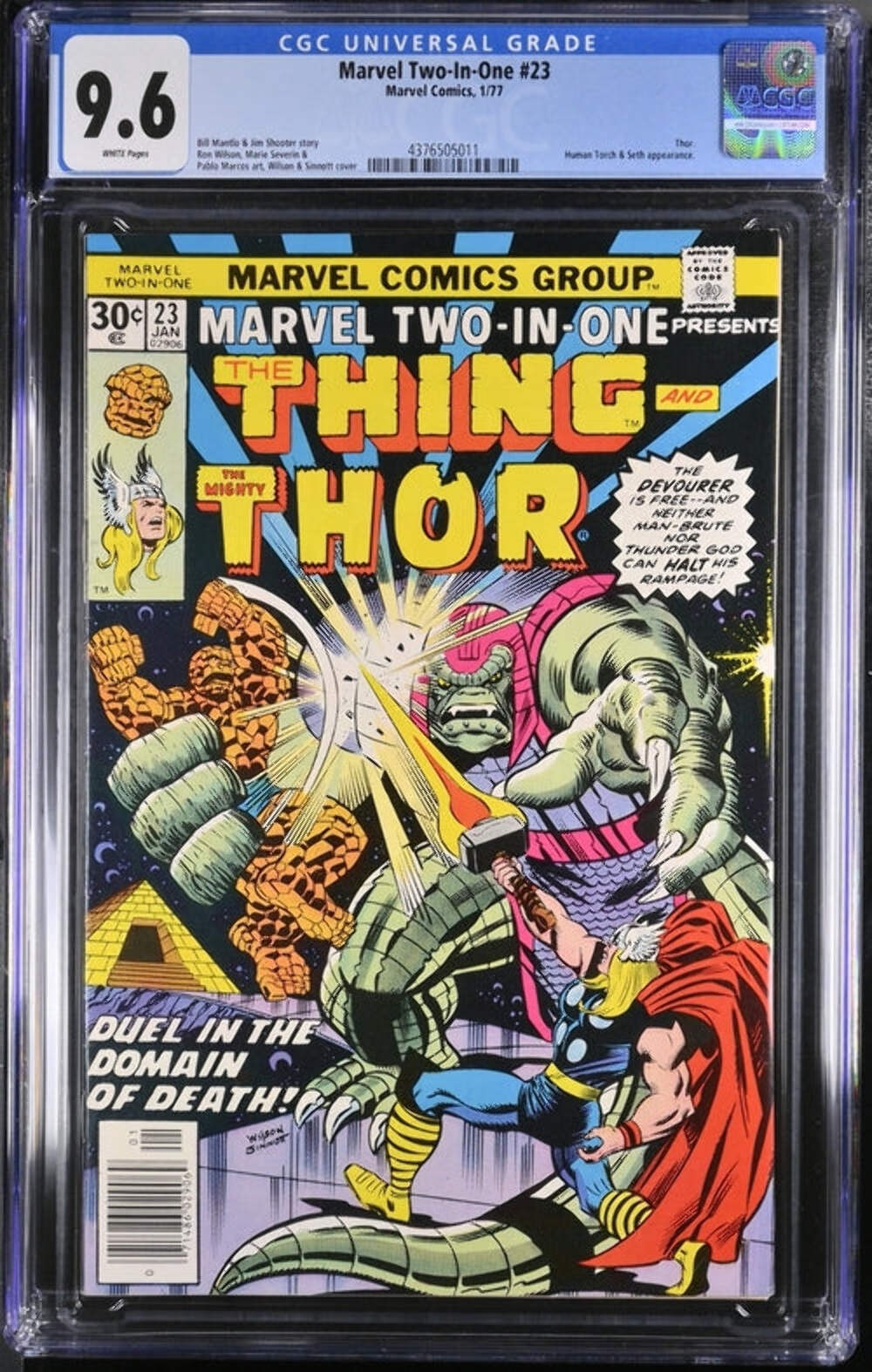 Marvel Two-In-One #23 CGC 9.6 - Marvel Comics 1/77