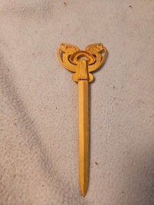 Vintage Metal Letter Opener Ancient Design Antique (À1)