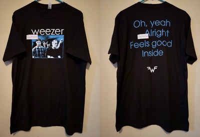 Weezer Voyage To Blue Planet Riot Fest L Shirt Oh Yeah Alright