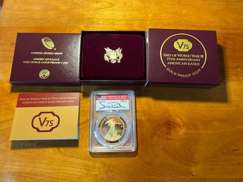 2020 V75 WWII 75th Anniversary Gold Eagle – PCGS PR70DCAM – 1st Day of Issue