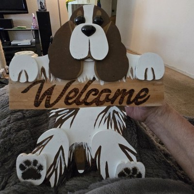 Handmade Brown Parti Cocker Spaniel Sign