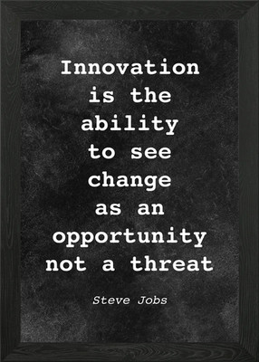 Steve Jobs Zitat D008 Gerahmtes Wandbild Poster Leinwanddruck Bild