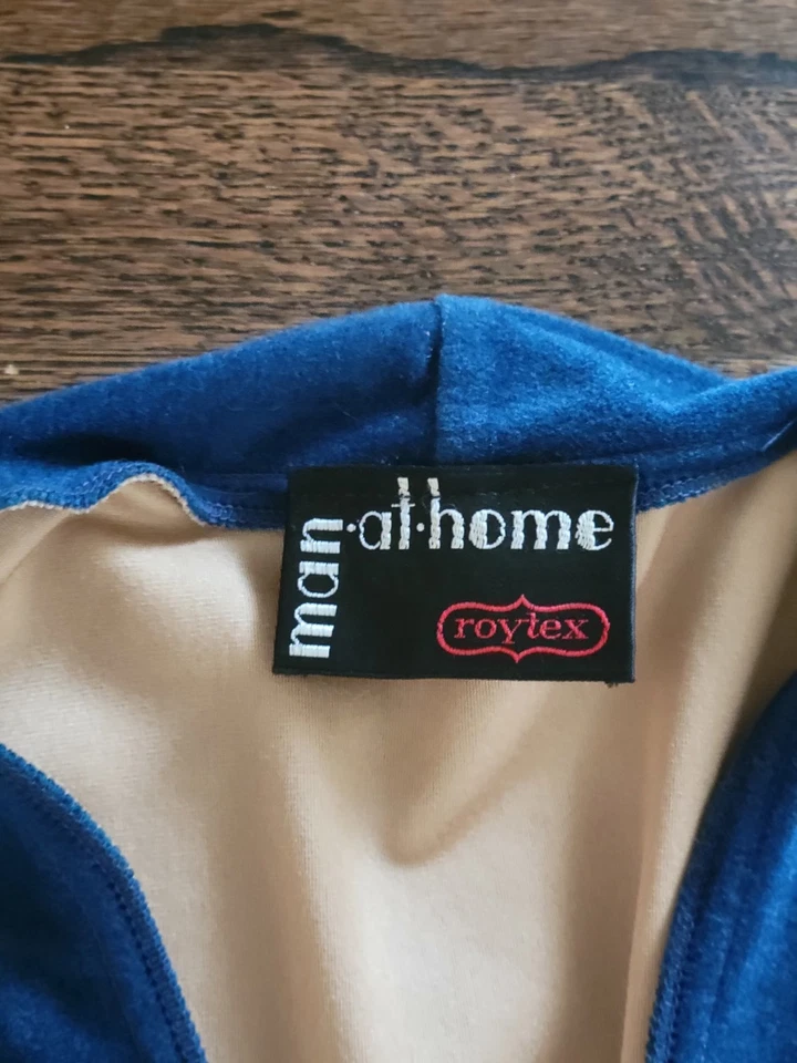 Conjunto de bata y pantalones de salón chaqueta para fumar vintage MCM para hombre ROYTEX hombre en casa - M Foto 4 de 4
