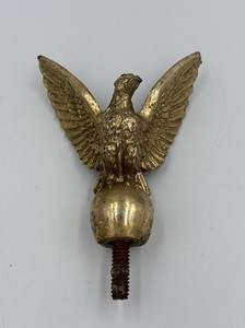 Vintage Old Coffee Grinder Mill Clock Lamp Metal Eagle Finial Topper Part 3”