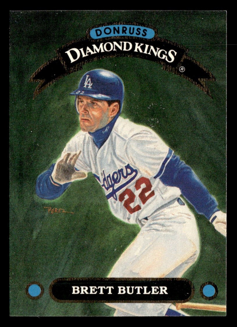 1992 Donruss #DK-18 Brett Butler Diamond Kings