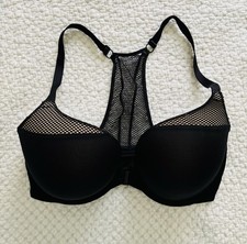 Victoria s Secret T-Shirt Push Up Full Coverage Bra 34DDD Black Beige