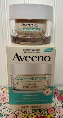 AVEENO CALM + RESTORE OAT GEL MOISTURIZER FRAGRANCE FREE SENSITIVE SKIN 1.7 OZ