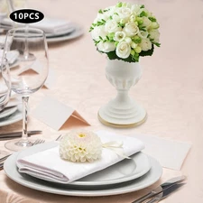 10* Trumpet Metal Vases Small Compote Flower Stand Ceremony Decorate Bottle