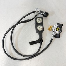 Aqualung Conshelf XIV Scuba Dive Regulator W/ Dacor Gauges Untested