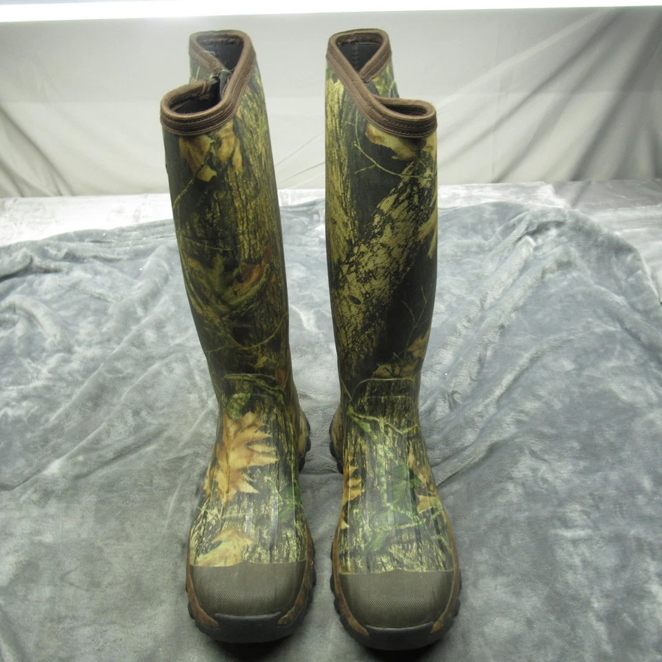 Cabelas Hunting Boots Mens 14 Camo Scent Control Waterproof Rubber 17" Tall - Image 2 of 4