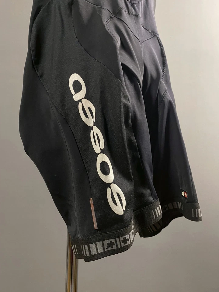 Pantalones Cortos Bibi ASSOS R&D Textile No 010 Negros Ciclismo Negros Para Hombre Talla XL Foto 4 de 4