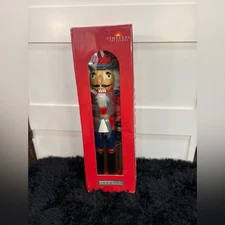 Timeless Treasures Wooden Nutcracker – Red & Blue Hand Painted Holiday Decor